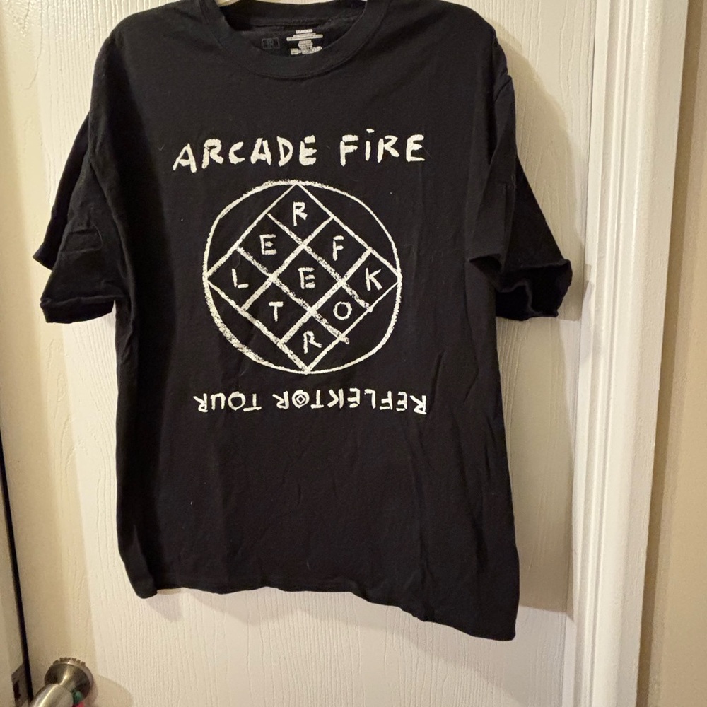 Arcade Fire 'Reflektor' Black Band Tee